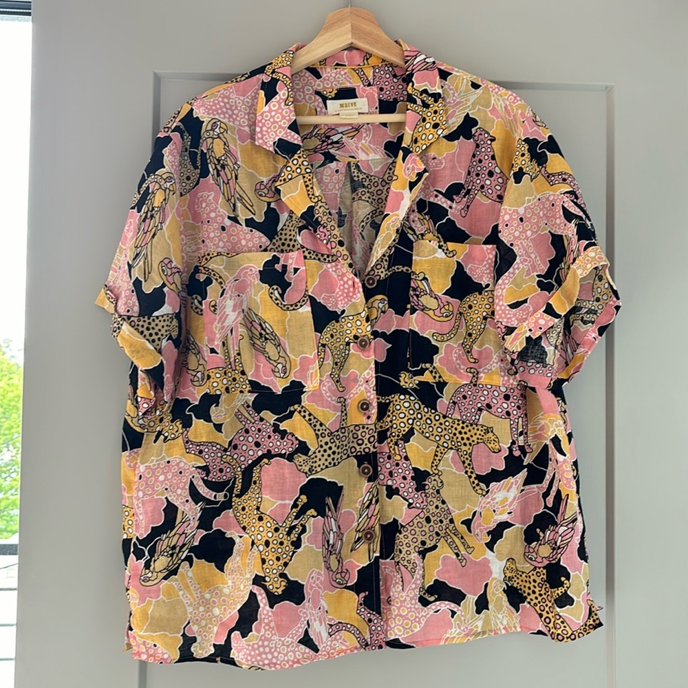 Anthropologie Maeve Linen shirt